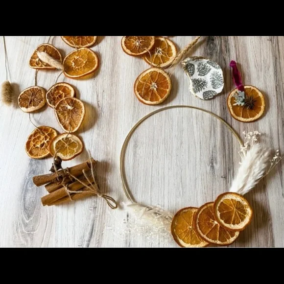 Rustic Orange Garland Cottage Chic (abt 6 ft) - Picture 5 of 6